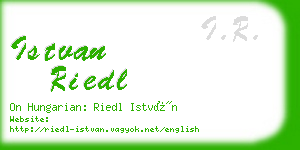 istvan riedl business card